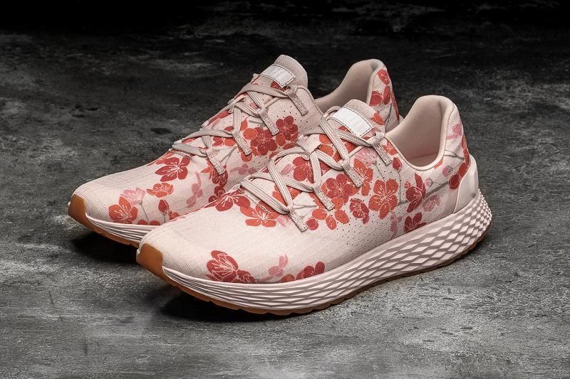 Women's Nobull Blush Cherry Blossom Ripstop Running Shoes Pink | SG B2654E